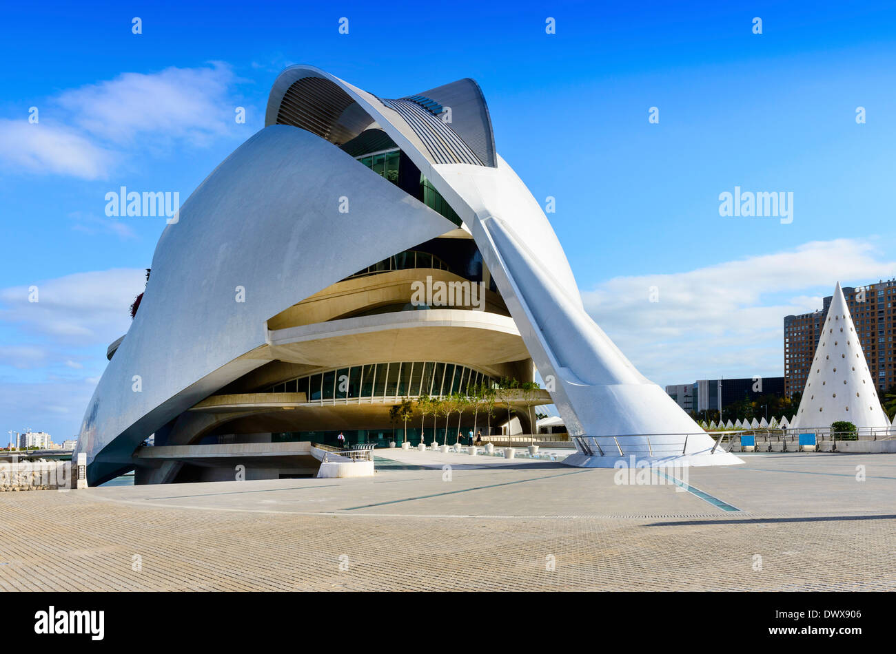 City of Arts and Science plus Oceanografic, Valencia, Spain Stock Photo