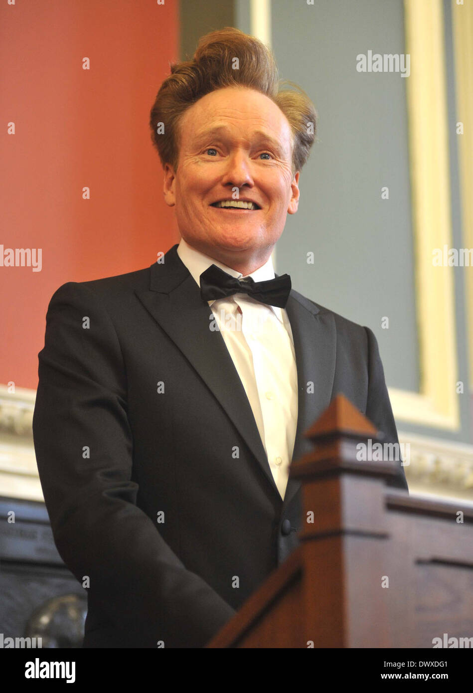 Comedian and US Talk Show host Conan O'Brien was presented with the