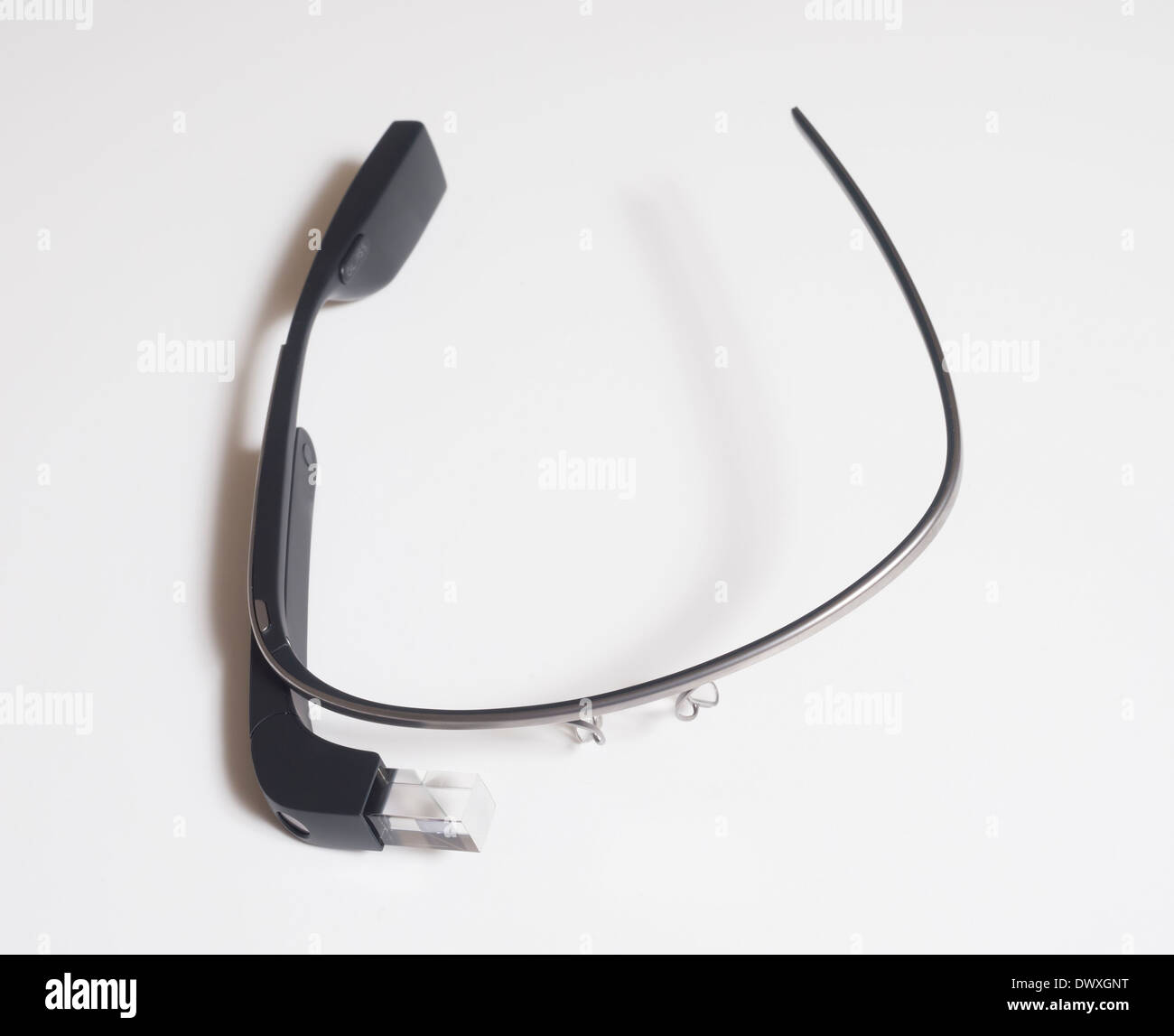 Google Glass on white background Stock Photo