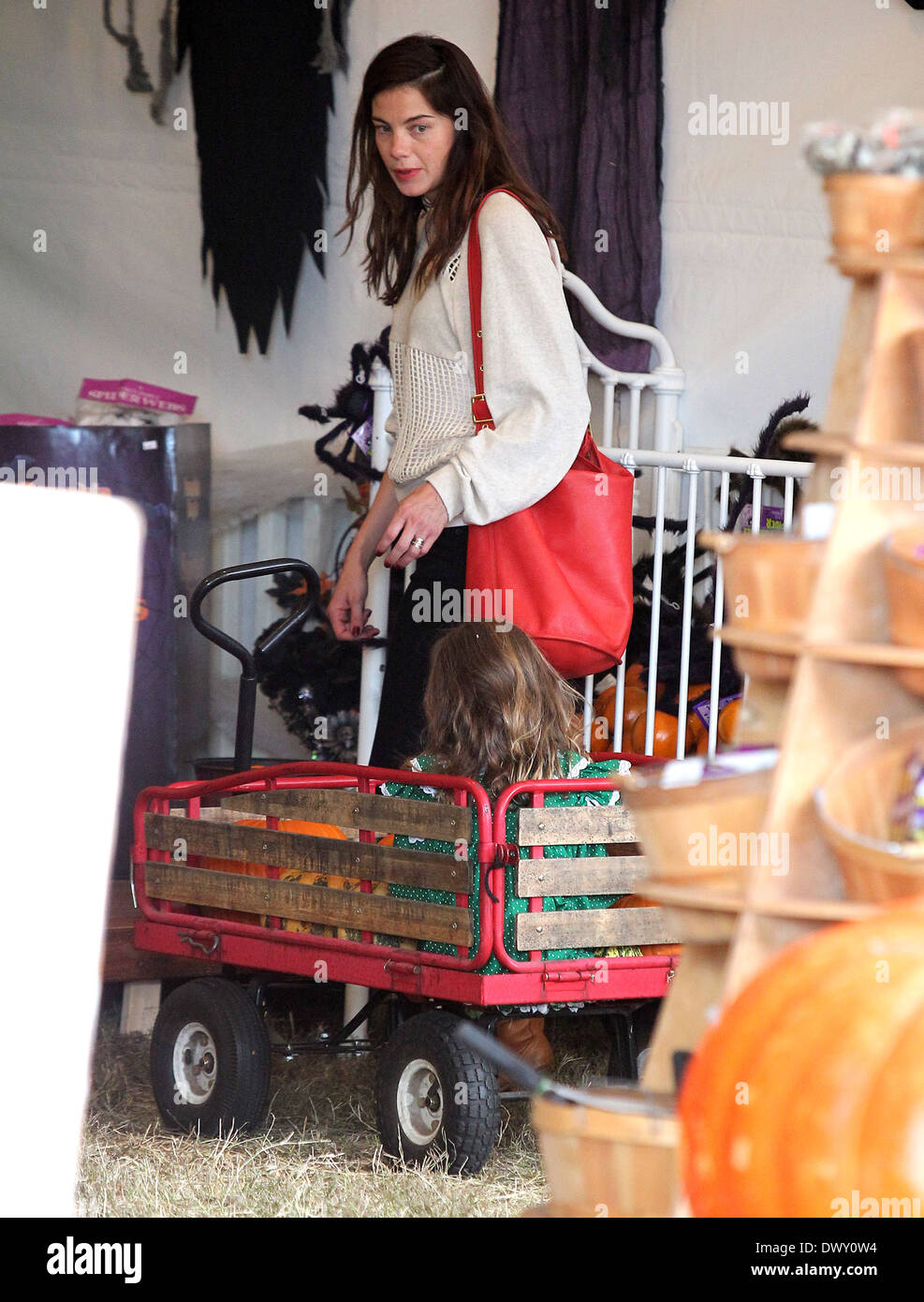 Michelle Monaghan and her daughter Willow enjoy the day at Pumpkin