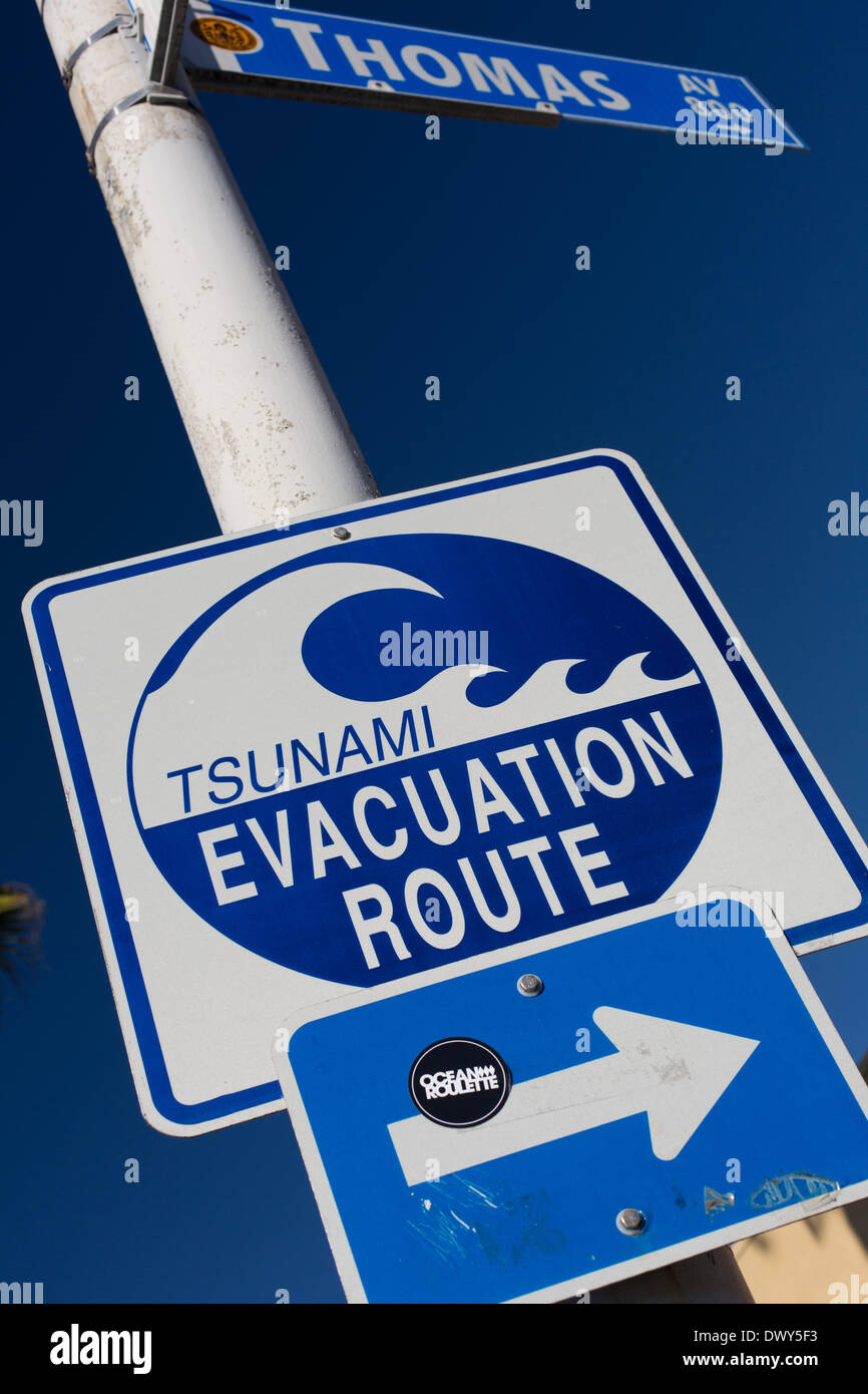 Tsunami evacuation route