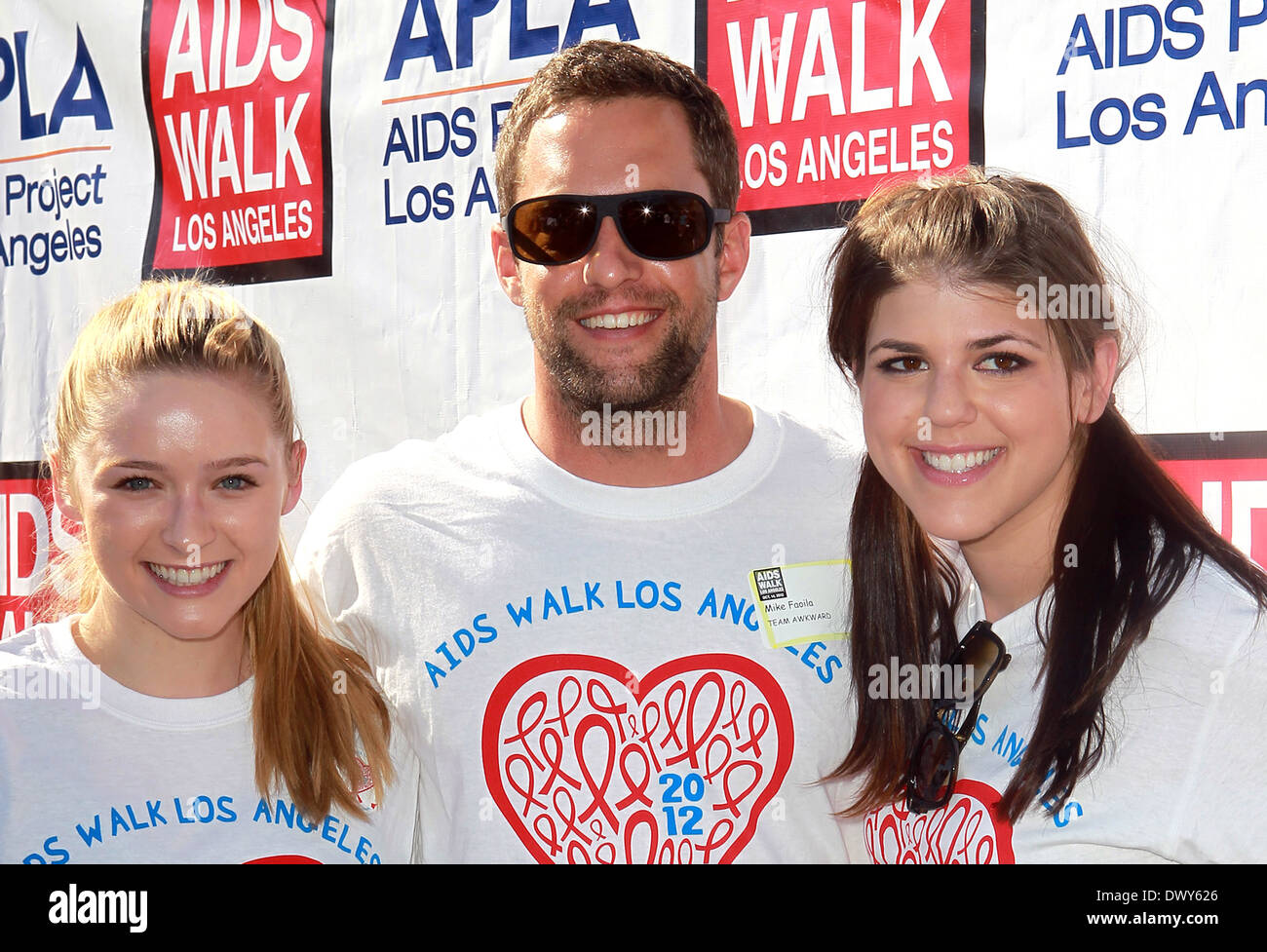 Mike Faiola, Greer Grammer, Molly Tarlov 28th Annual AIDS Walk Los Angeles in West Hollywood Los Angeles, California - 14.10.12 Featuring: Mike Faiola, Greer Grammer, Molly Tarlov Where: West Hollywood, California, United States When: 14 Oct 2012 Stock Photo