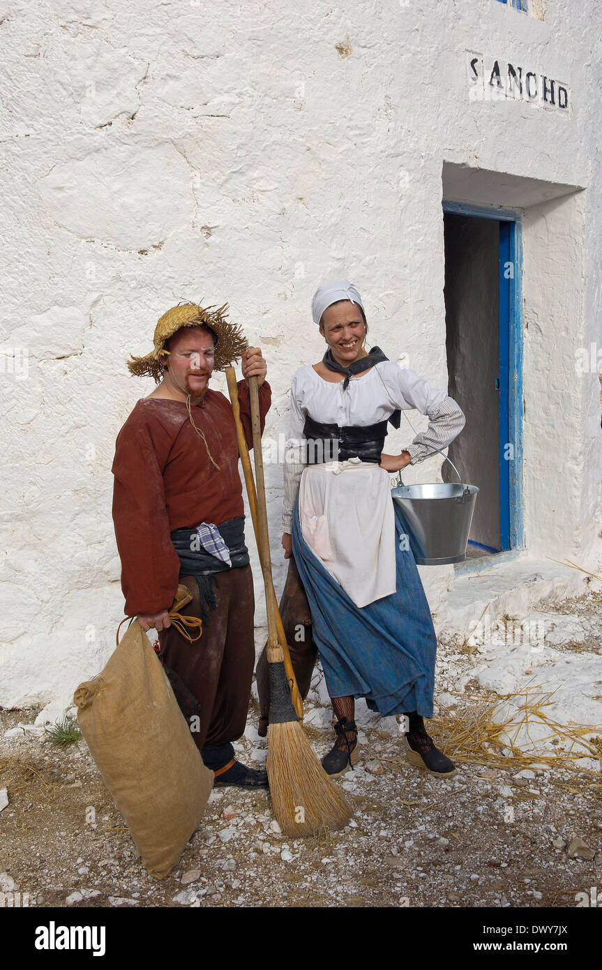 Consuegra. Representation of the Quixote during the Saffron Rose