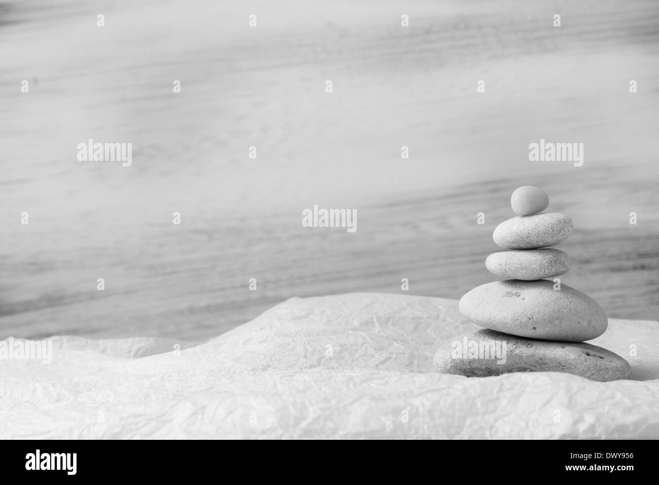 Pyramid of zen stones on white background Stock Photo Alamy