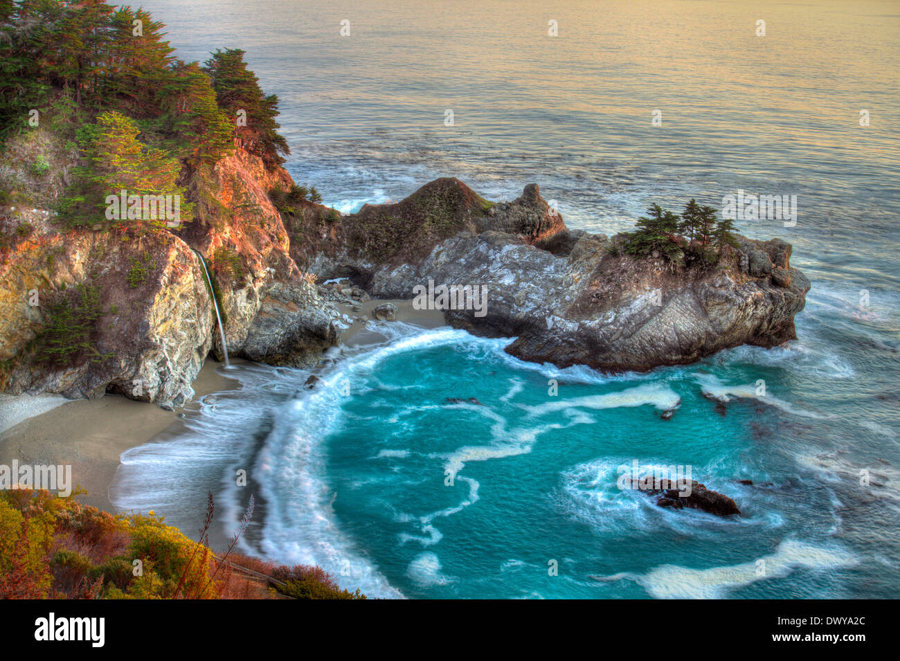 McWay Falls Big Sur California Stock Photo