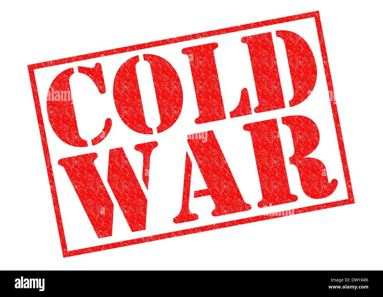 COLD WAR red Rubber Stamp over a white background Stock Photo - Alamy