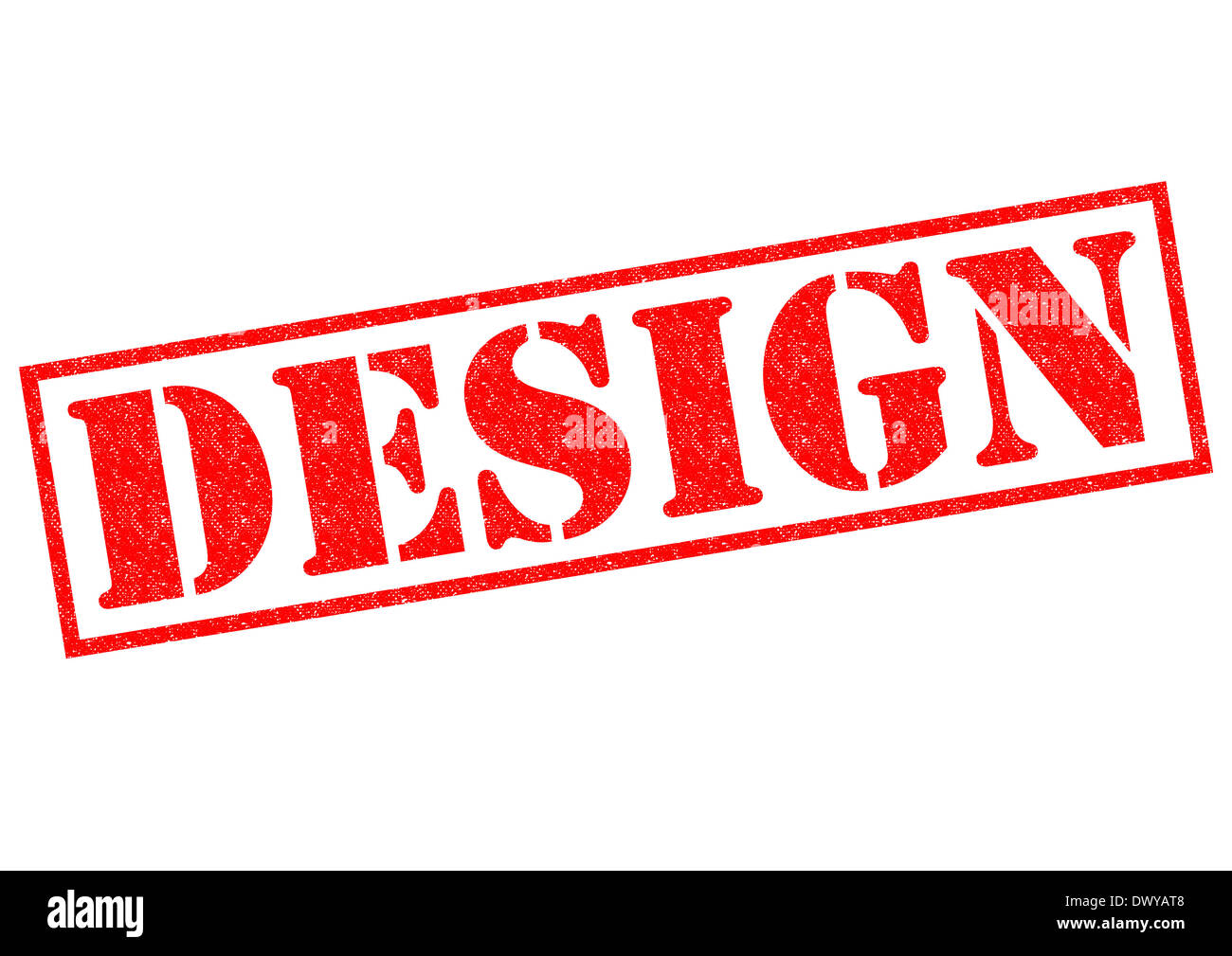 DESIGN red Rubber Stamp over a white background Stock Photo - Alamy