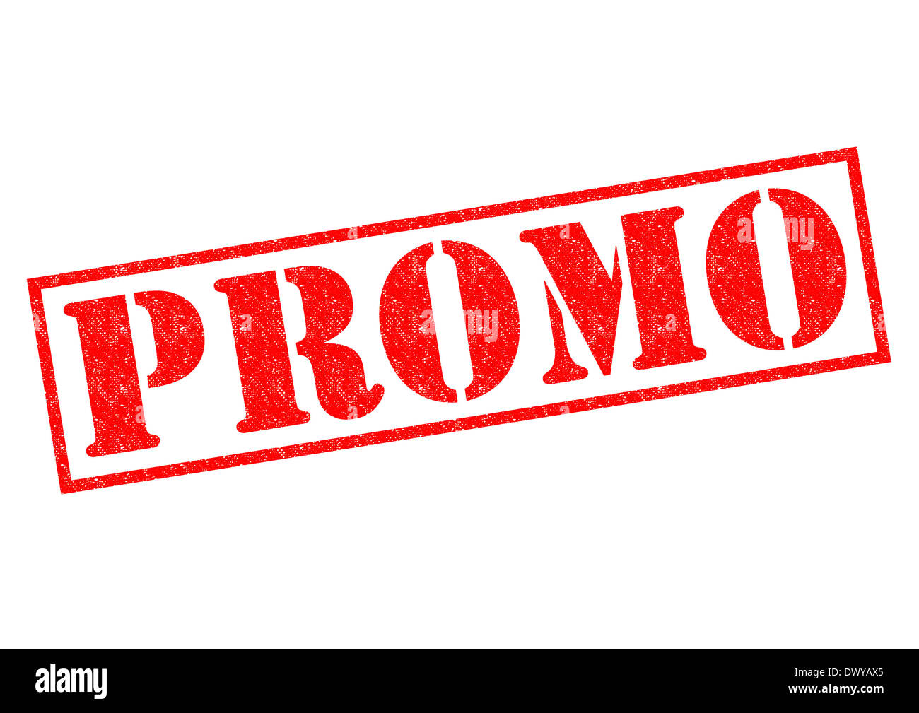 PROMO red Rubber Stamp over a white background Stock Photo - Alamy
