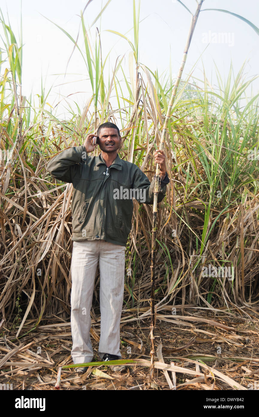 1 Indian Farmer standing in Farms Stock Photo - Alamy