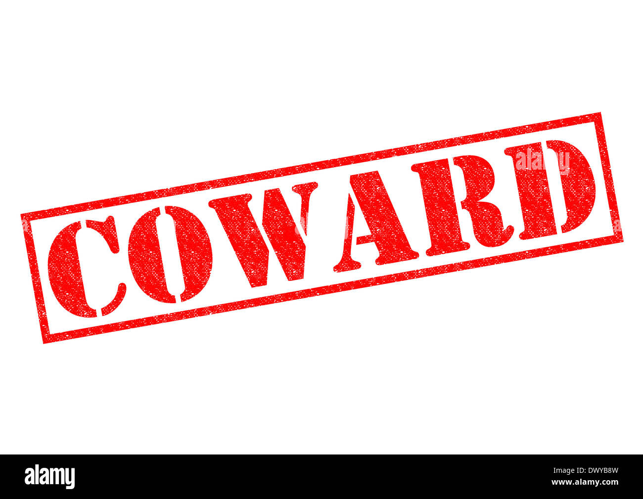 COWARD red Rubber Stamp over a white background Stock Photo Alamy
