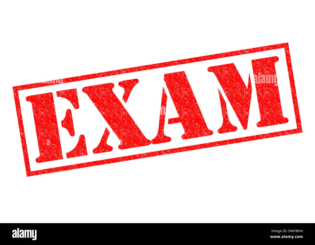 EXAM red Rubber Stamp over a white background Stock Photo Alamy
