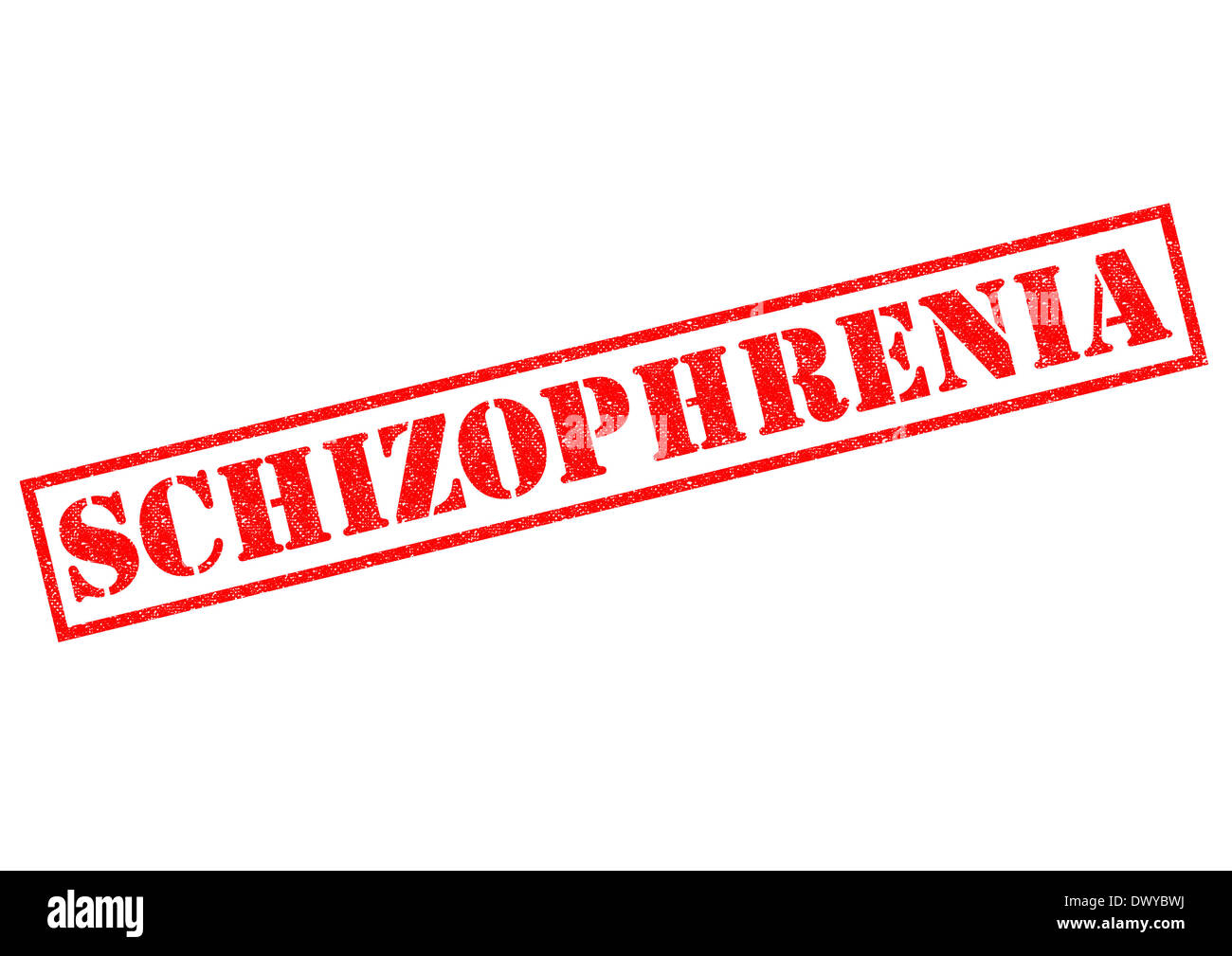 SCHIZOPHRENIA red Rubber Stamp over a white background Stock Photo - Alamy
