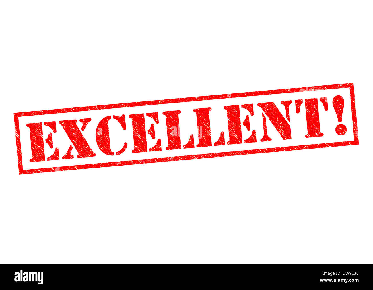 EXCELLENT! red Rubber Stamp over a white background Stock Photo - Alamy