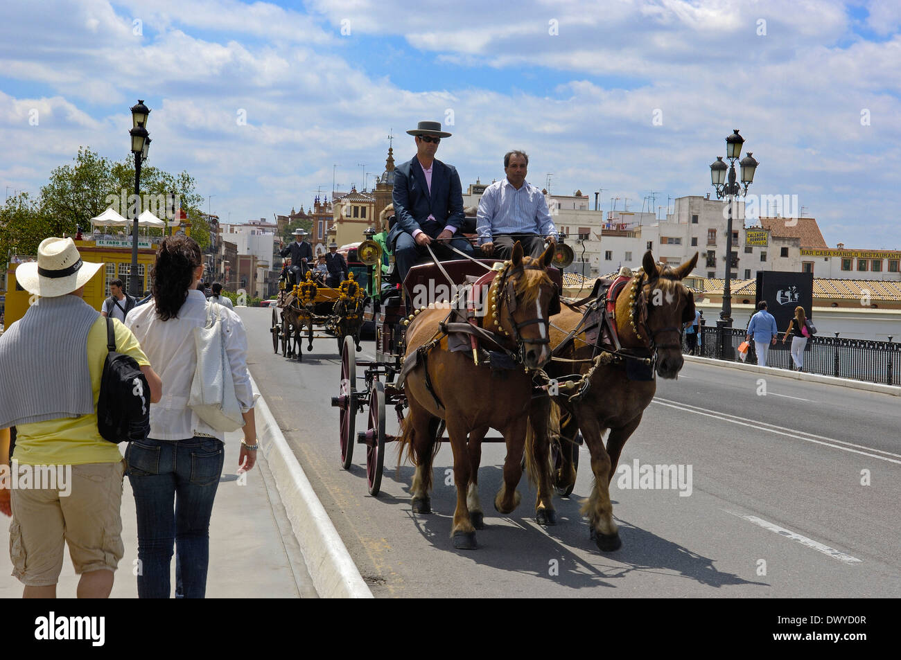 Horsedrawn carriage, Seville Stock Photo Alamy