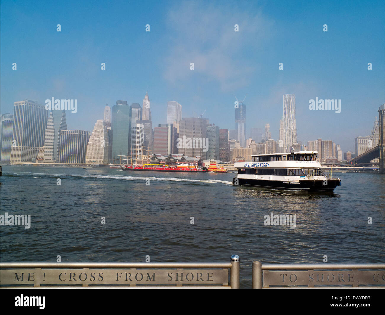 Barge tugboat east river new york hires stock photography and images
