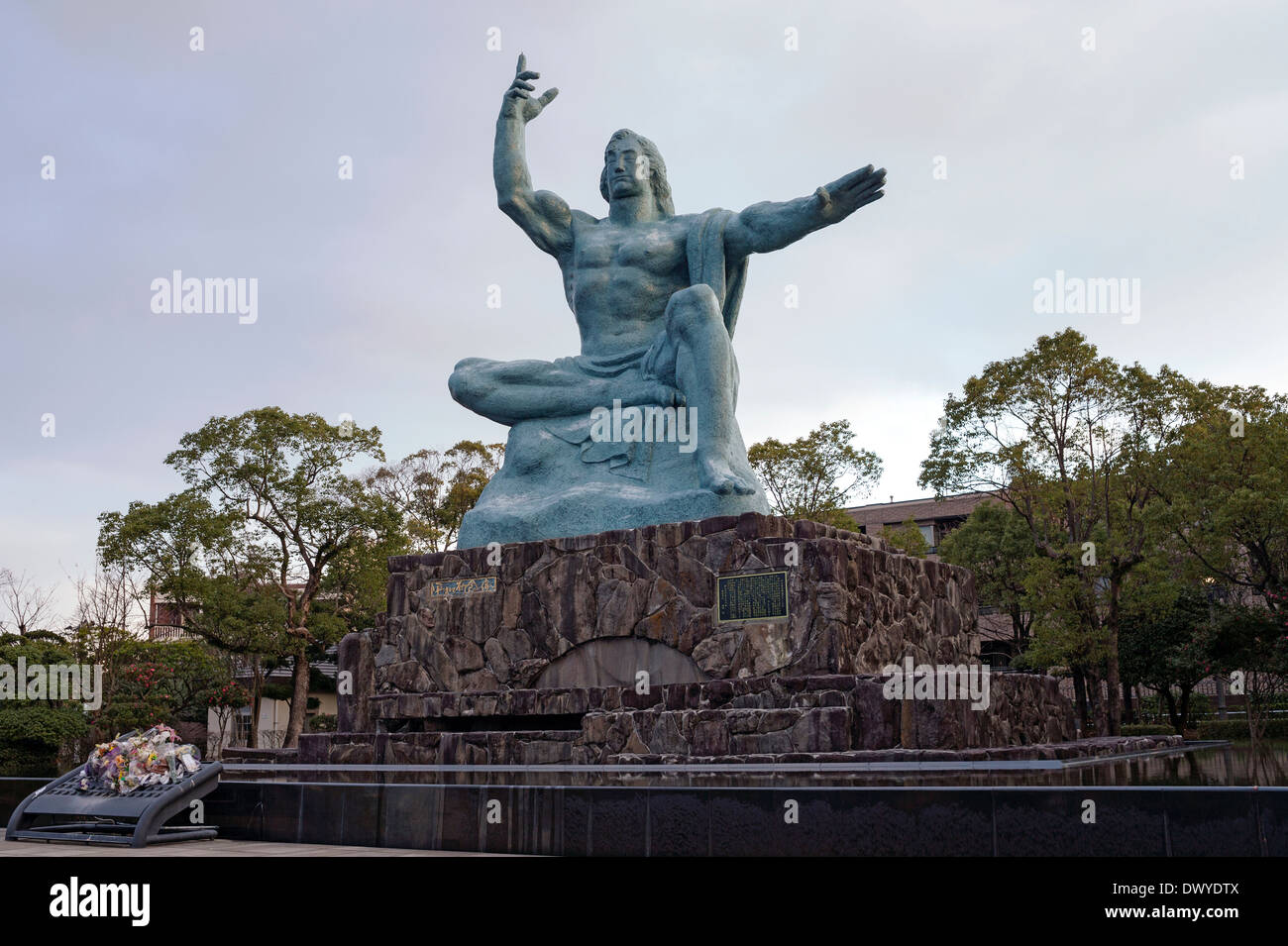 Peace Statue in Nagasaki, Nagasaki Prefecture, Japan Stock Photo Alamy