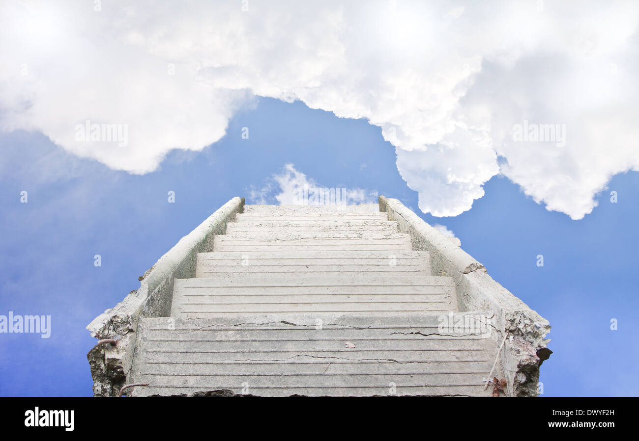Stairway heaven white clouds hi-res stock photography and images - Alamy