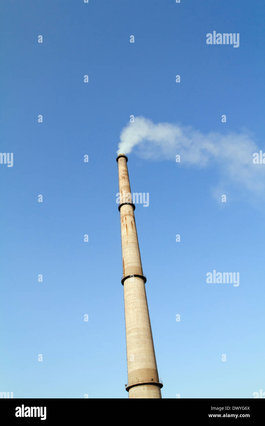 Indian polluting power plant factory Stock Photo