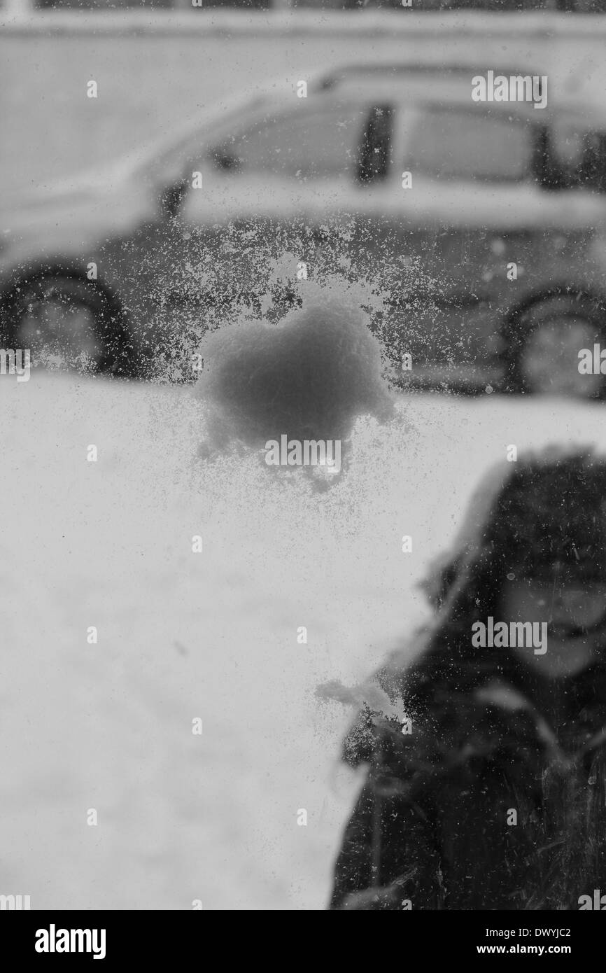 Snowball splat Black and White Stock Photos & Images Alamy