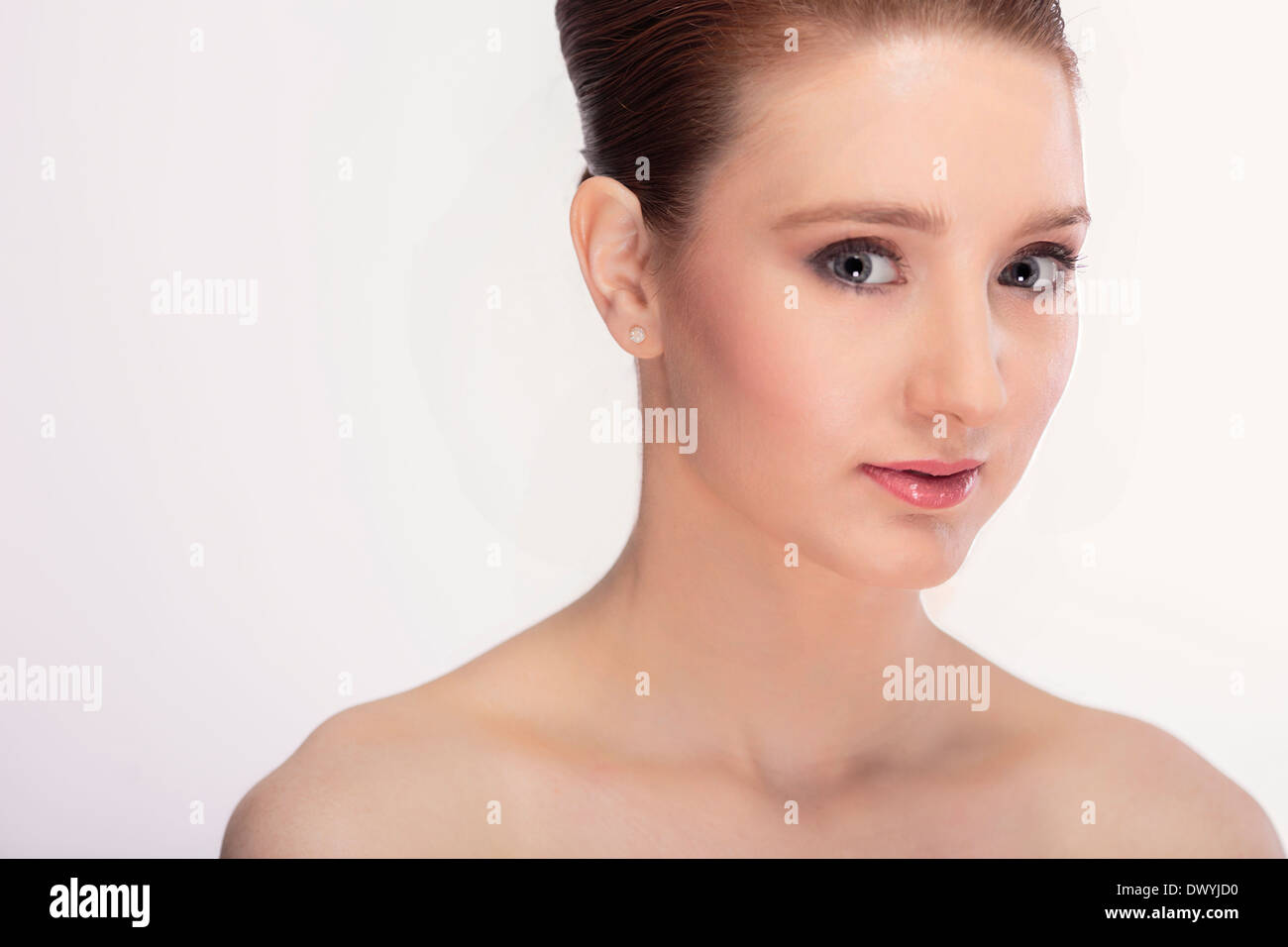 Portrait of the pretty young woman Stock Photo - Alamy