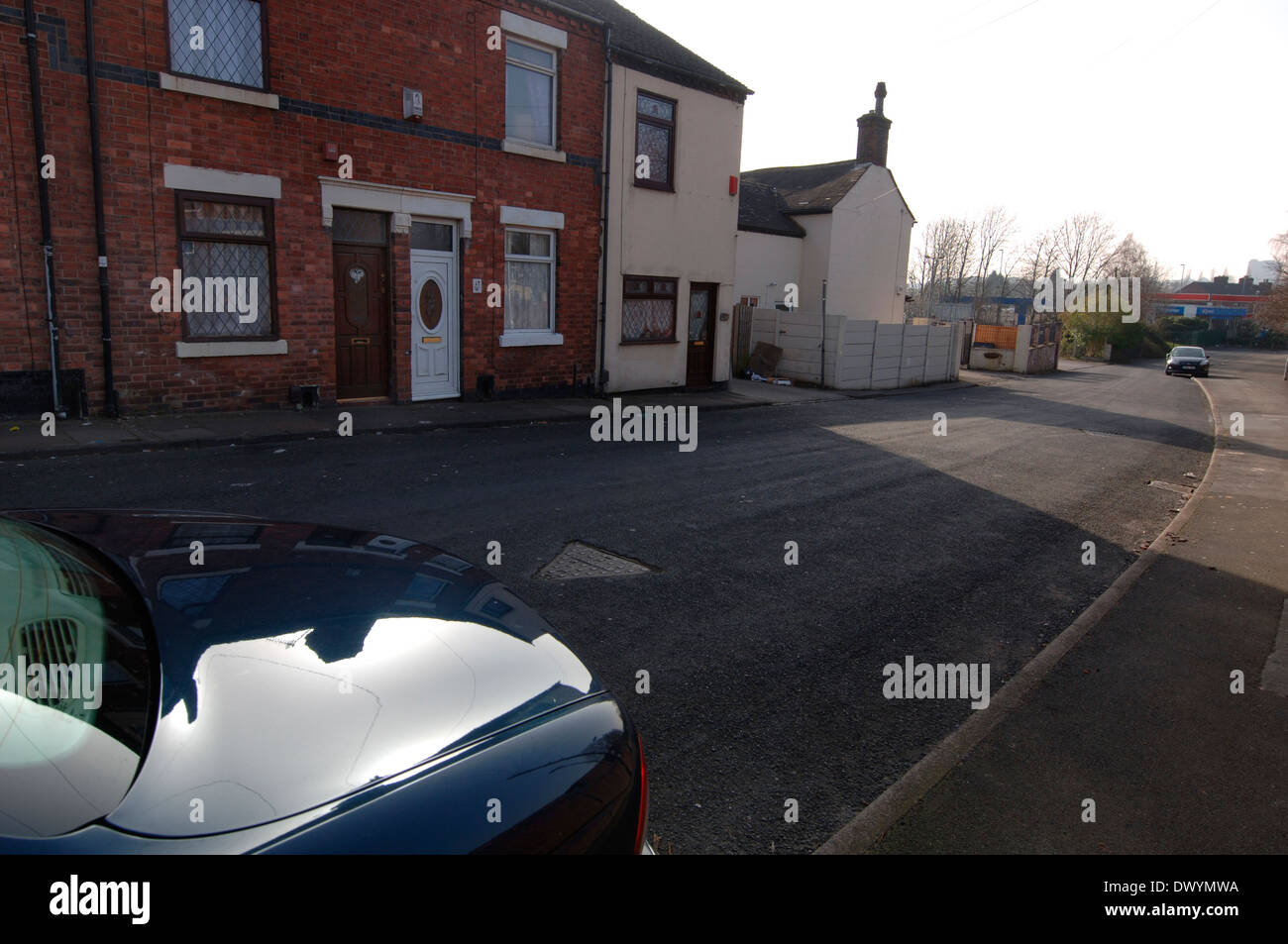 Road With Terraced Housing..4.. Stock Photo