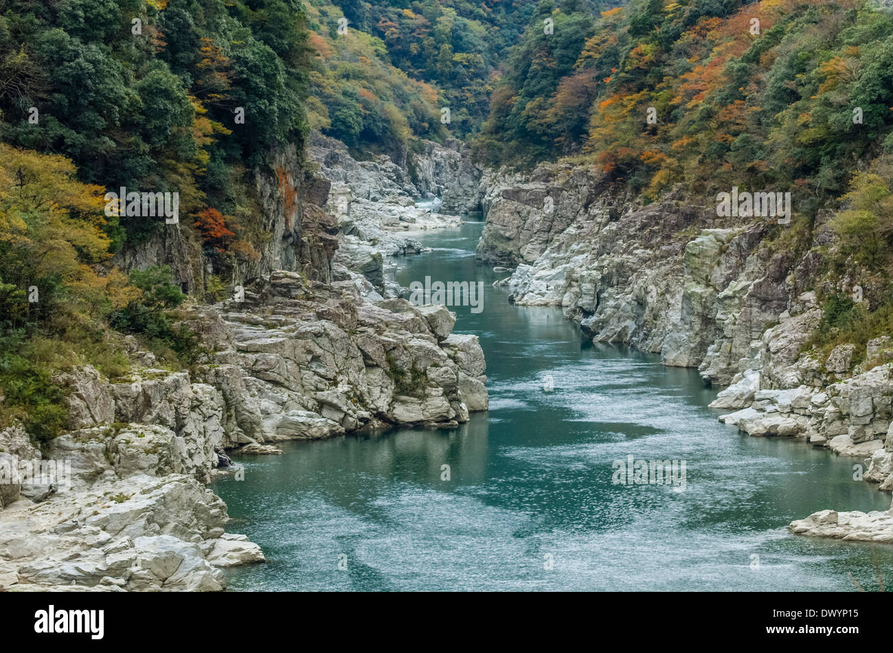 Koboke Gorges, Miyoshi, Tokushima Prefecture, Japan Stock Photo