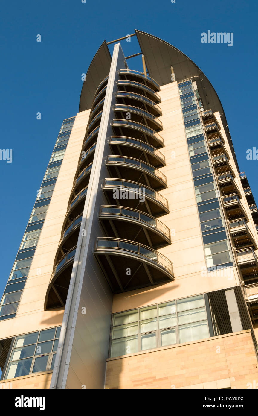 Imperial Point apartment block, Salford Quays, Manchester, England, UK
