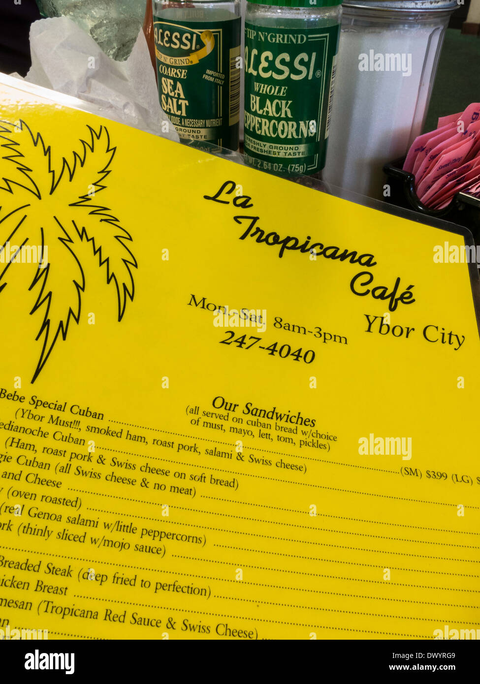 La Tropicana Cafe in Ybor City, Tampa, FL Stock Photo