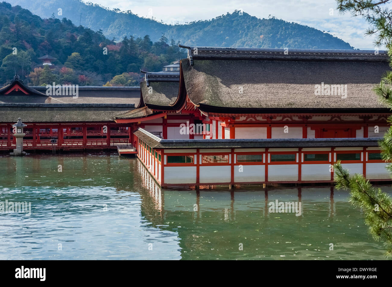 Itsukushima Shrine, Hatsukaichi, Hiroshima Prefecture, Japan Stock Photo