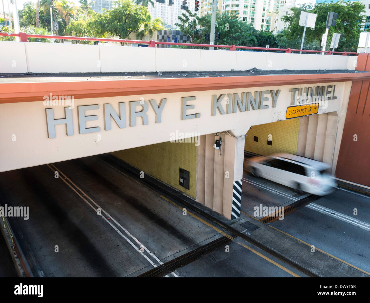 Henry E Kinney Tunnel, Ft Lauderdale, FL, USA Stock Photo