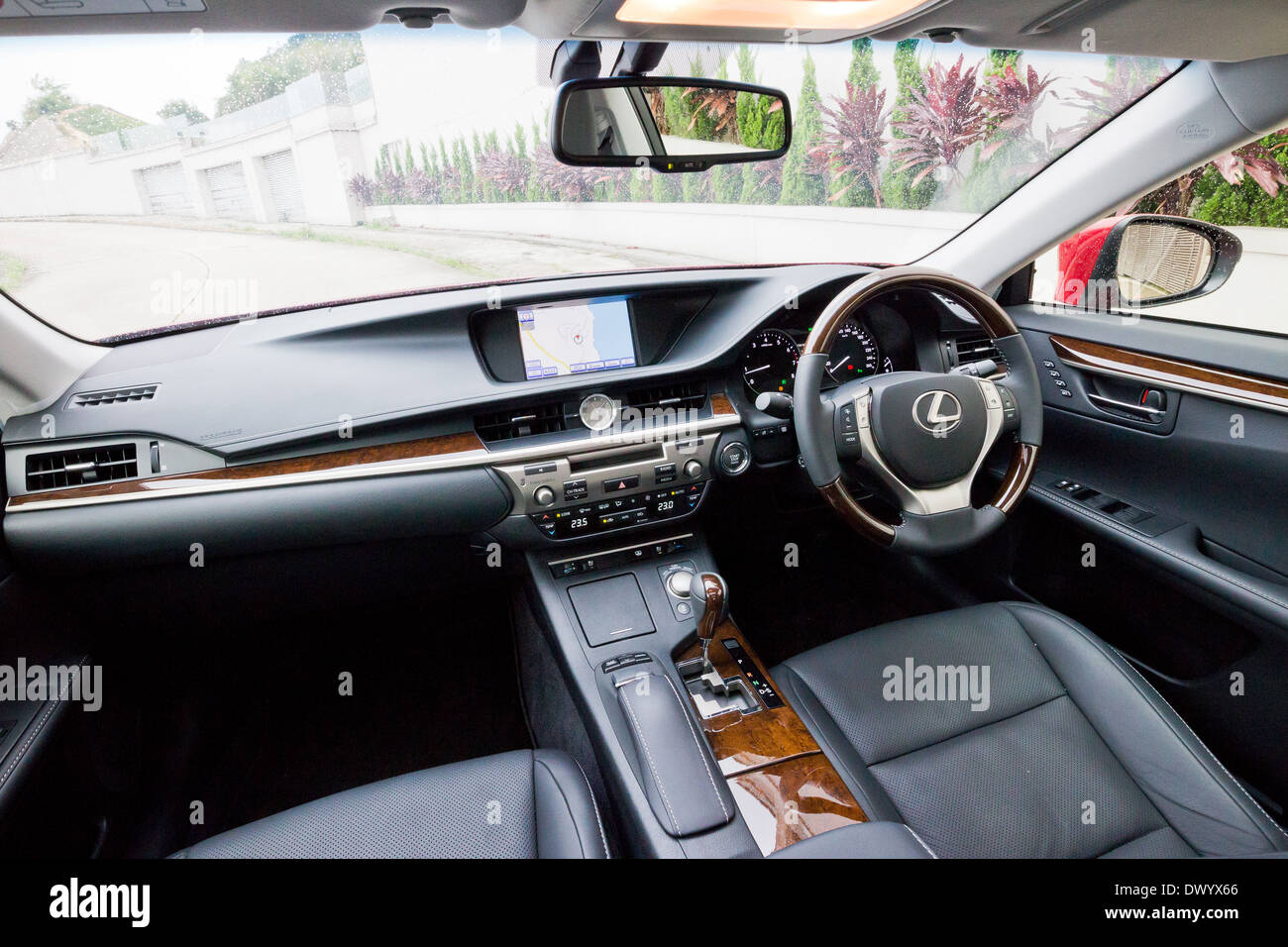 Lexus ES 250 Sedan 2013 Model with red colour Stock
