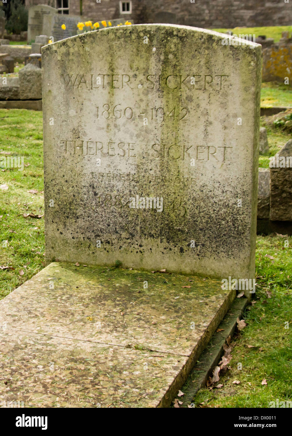 St Nicholas Church Bathampton Bath Somerset The Grave of the artist