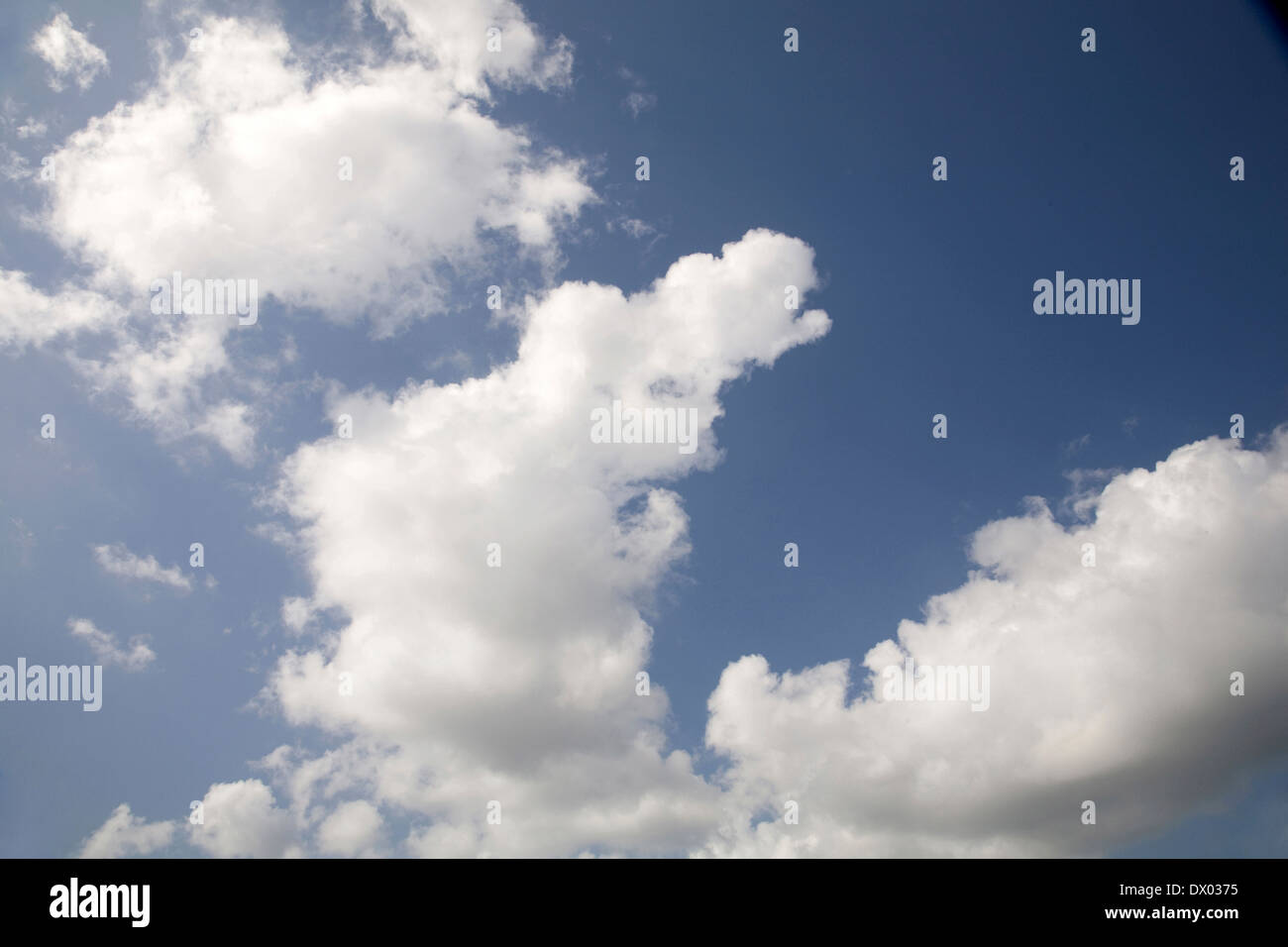 Blue sky with clouds Stock Photo
