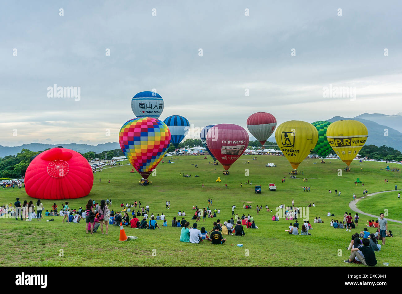 International Hot Air Balloon Festival, Taitung, Taiwan Stock Photo