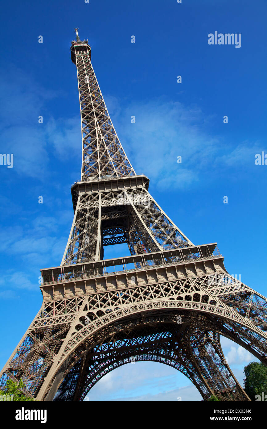 Eiffel Tower, Paris France Stock Photo