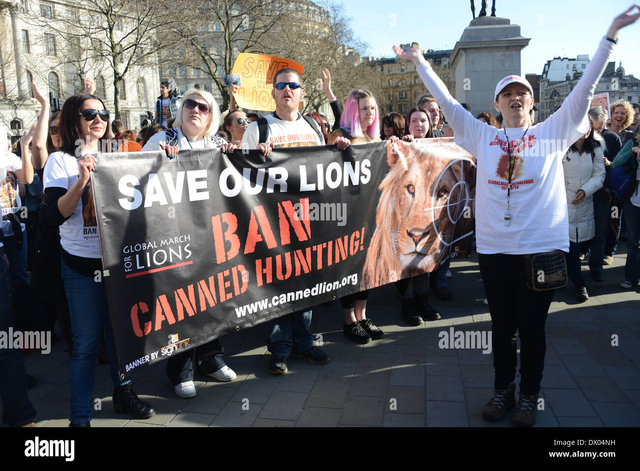 Lion hunting protest south africa hi-res stock photography and images ...