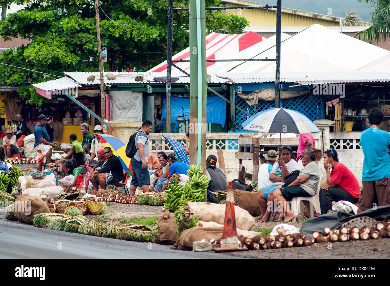 maketi fou (new market), Apia, Samoa Stock Photo Alamy