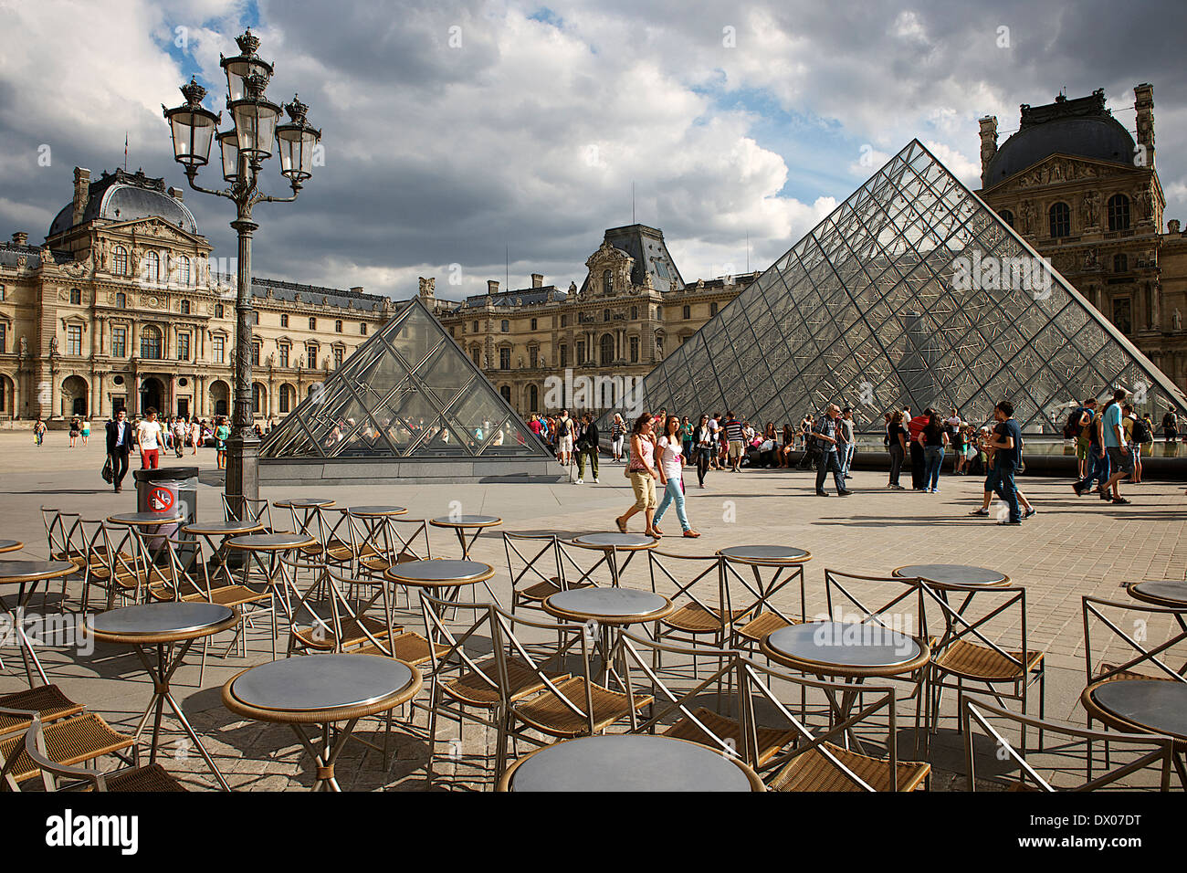Louvre Museum in Paris, France Stock Photo