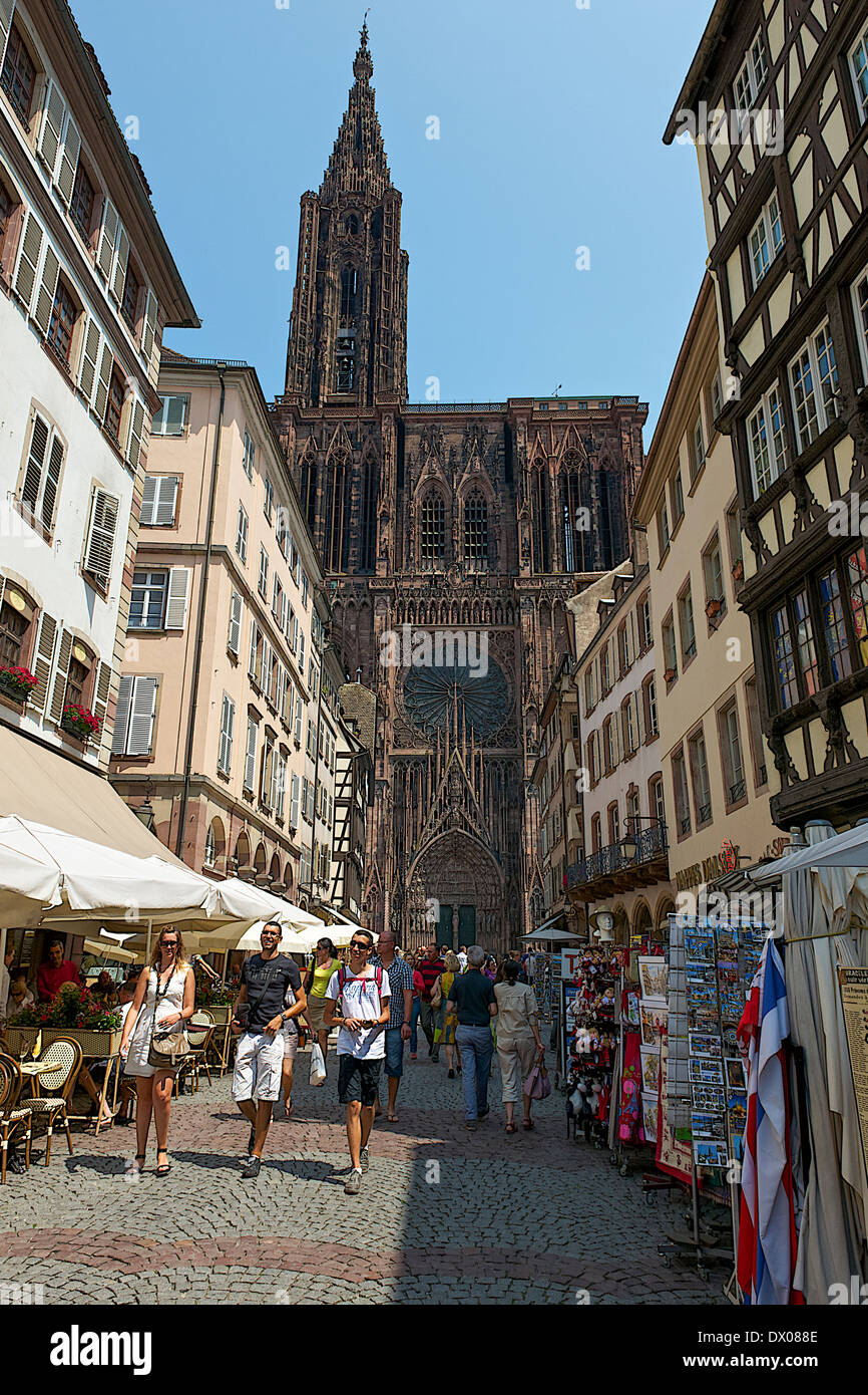 Strasbourg Cathedral  in France Stock Photo