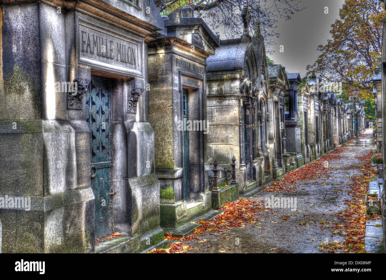 A cemetery in Paris. Stock Photo