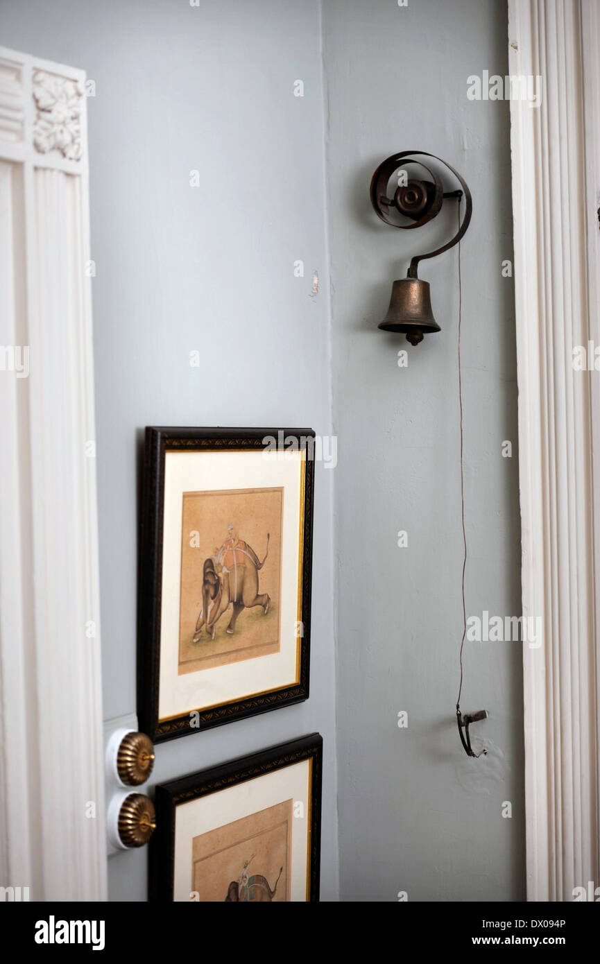 A traditional sprung house doorbell UK Stock Photo
