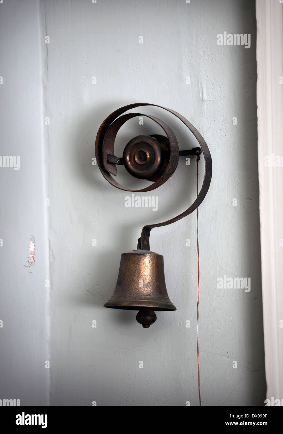 A traditional sprung house doorbell UK Stock Photo