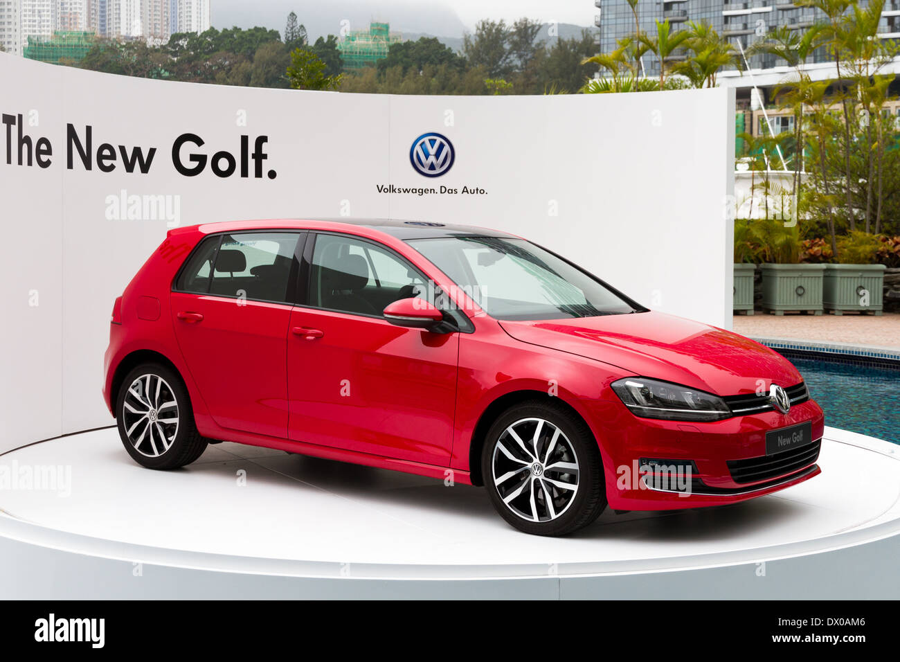Volkswagen Golf VII 2013 Model in media event Stock Photo - Alamy