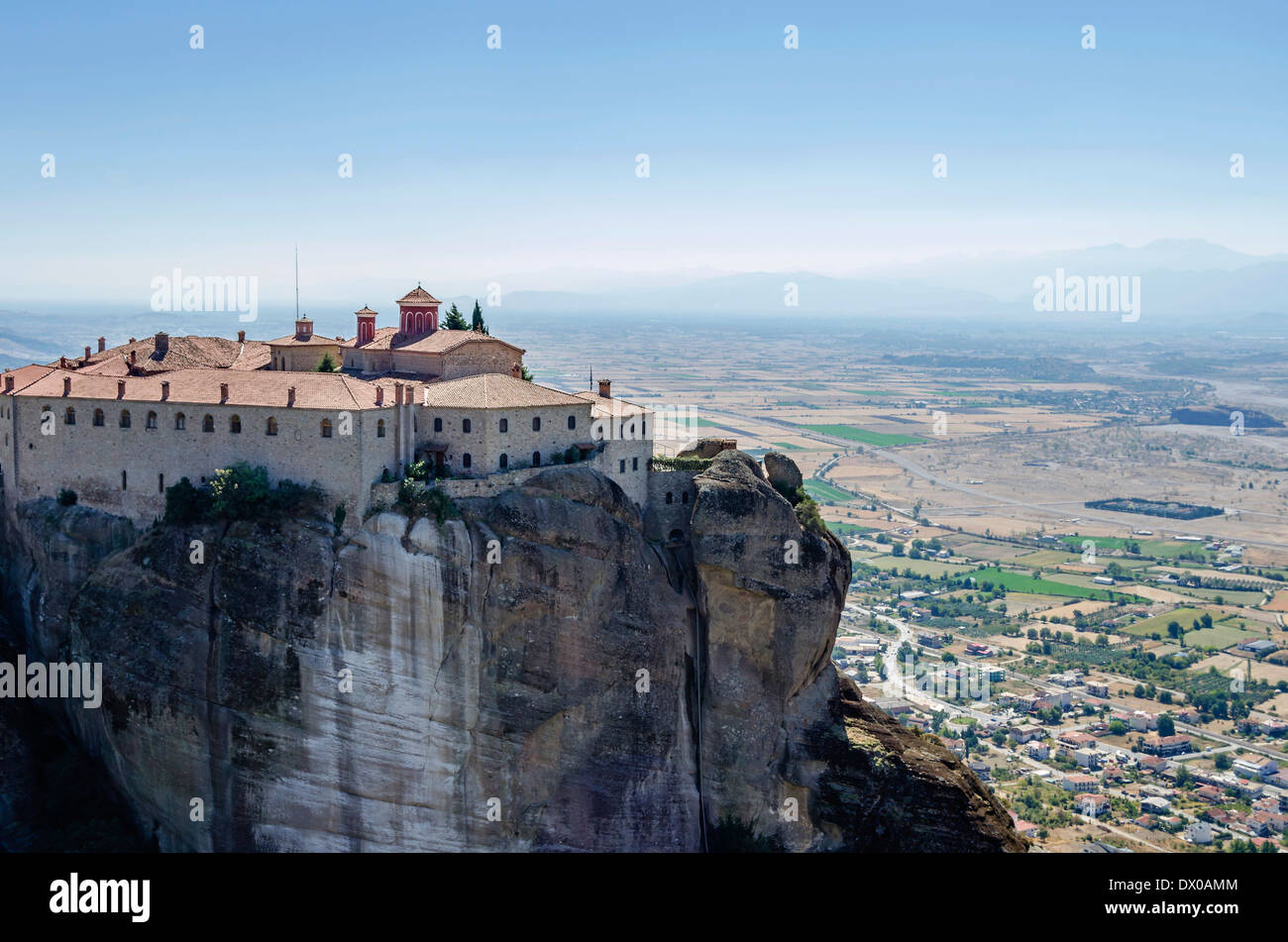Monastery of Agia Triada in Meteora, Greece Stock Photo