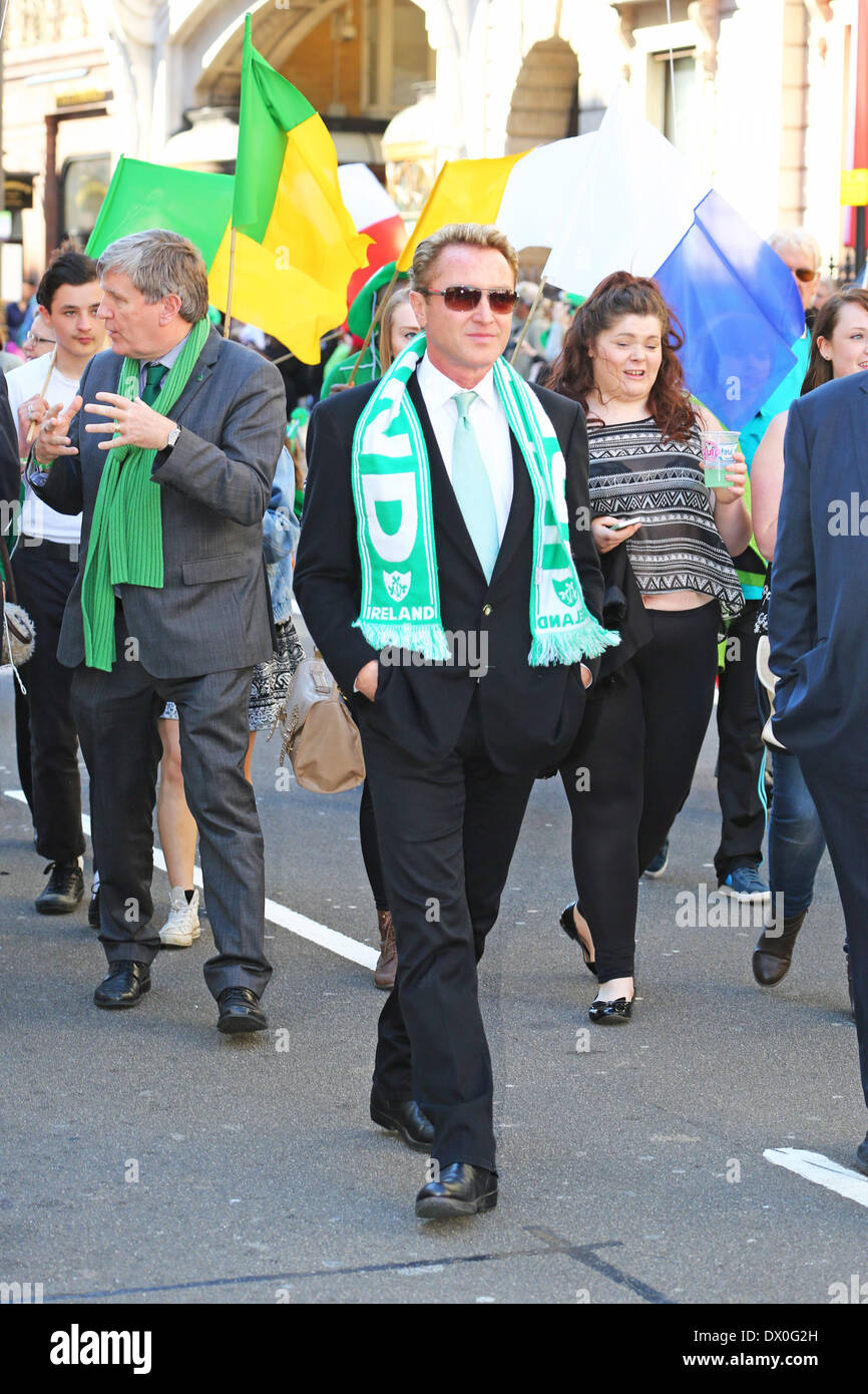 London, UK. 16th March 2014. Michael Flatley at the St. Patrick's Day Parade 2014 in London, England Credit:  Paul Brown/Alamy Live News Stock Photo