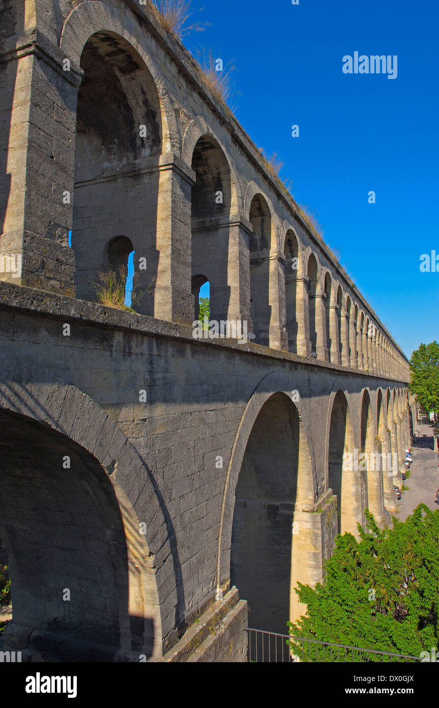 Aqueduc de Saint-Clement, Montpellier Stock Photo