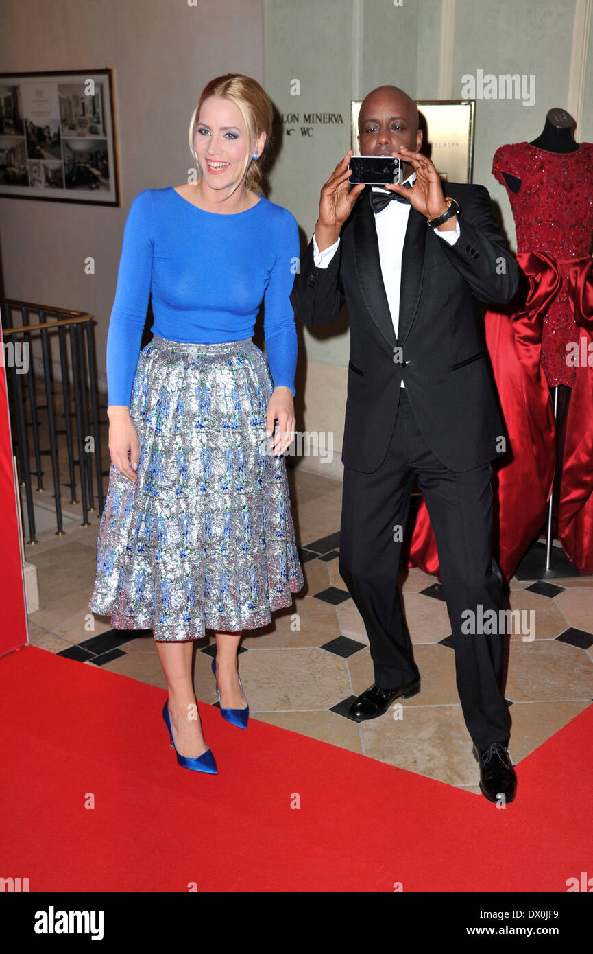 Yared Dibaba and Judith Rakers at the presentation of the Gala Spa Awards 2014 torch Park Hotel & Spa on Saturday 15th March 2014 in Baden-Baden Stock Photo