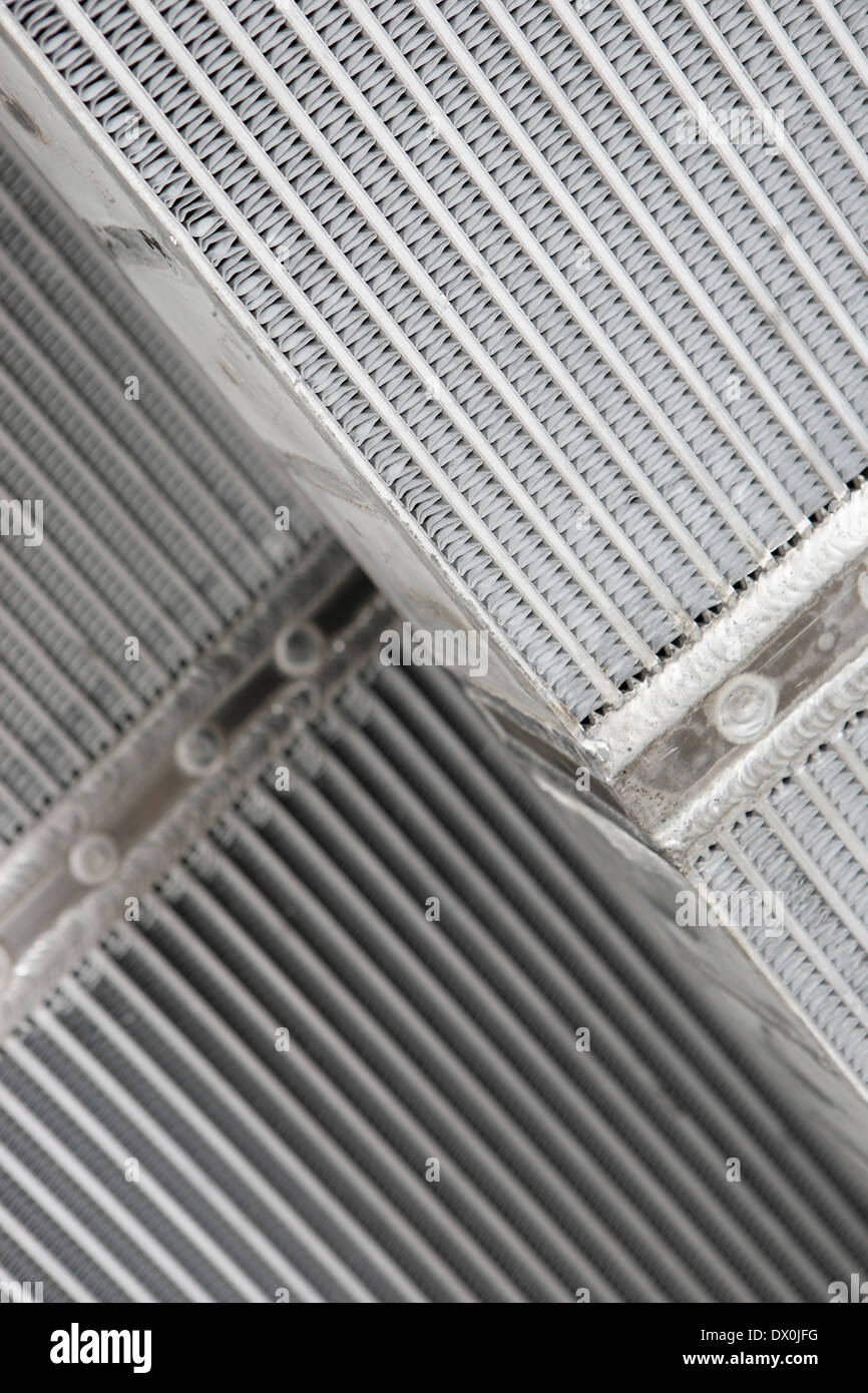 Radiator metal fabrication Stock Photo