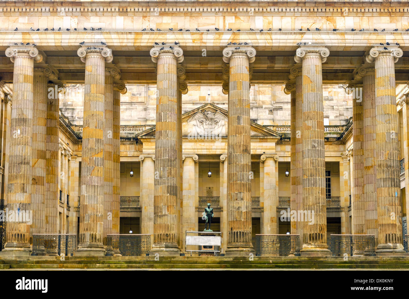 View of the front of the senate building in Bogota, Colombia Stock Photo