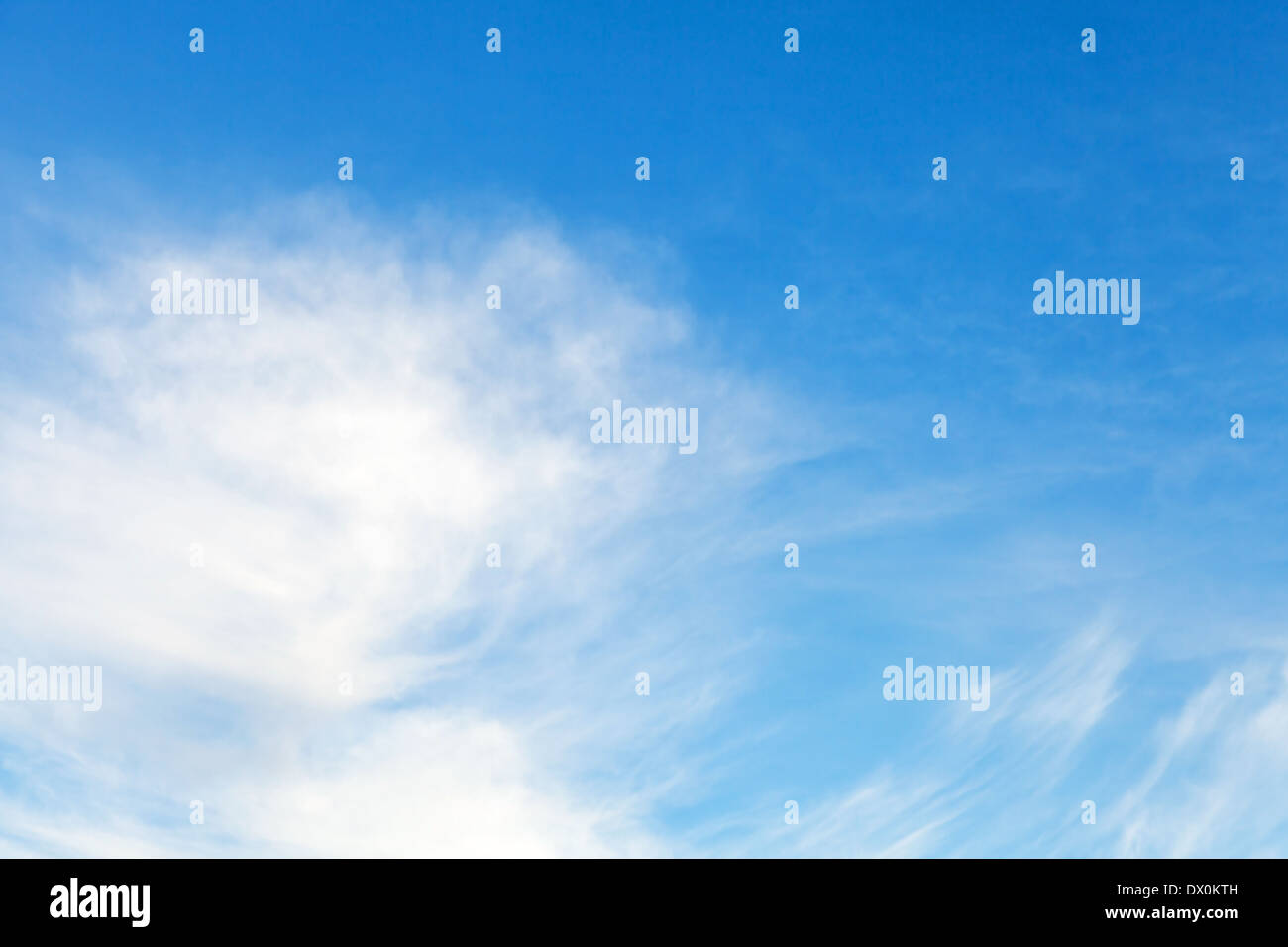 Natural blue cloudy sky background texture Stock Photo